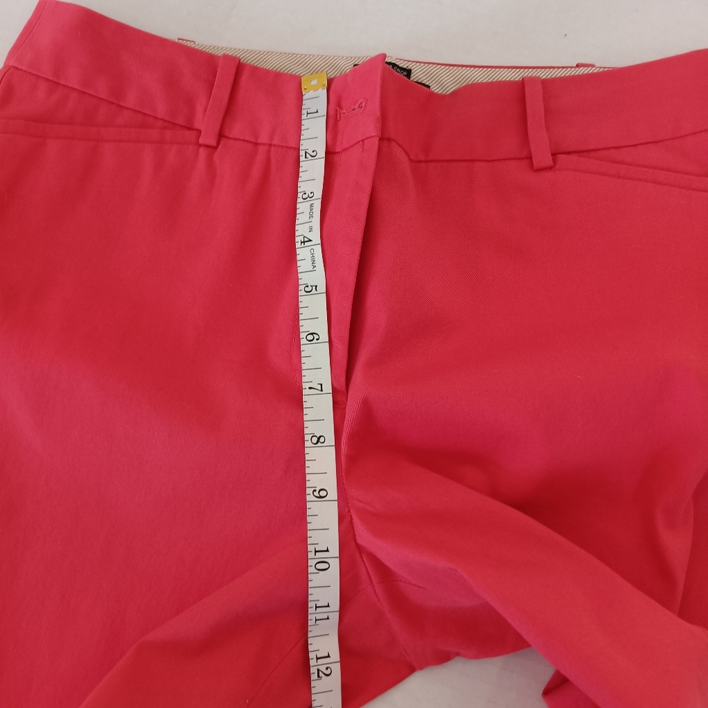 Talbots The Perfect Crop Pants Women's Size 8 Bright Pink Style ID245 Stretch - Picture 4 of 9